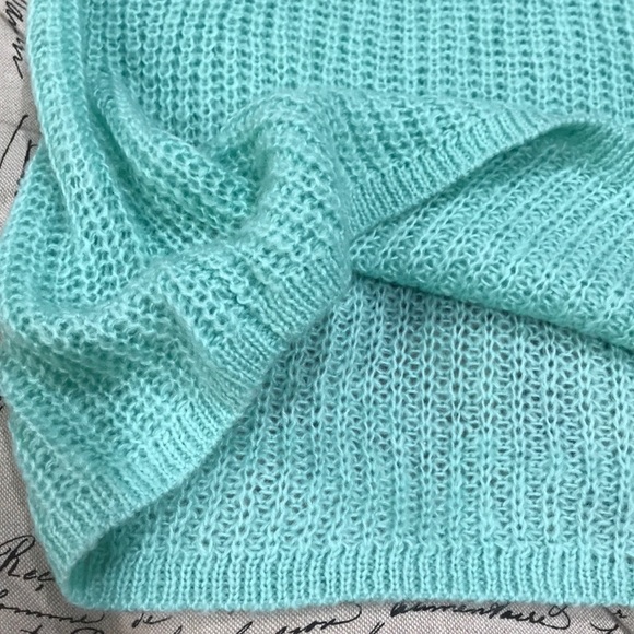 🎁NAADAM Open Knit Bell Sleeve Tied Sweater - Picture 6 of 9